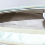 Chanel Matelasse Chain Shoulder Bag Satin Light Blue CC Auth 70064A