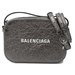 balenciaga Camera Bag XS 2WAY Calf Metallic Gray 608653