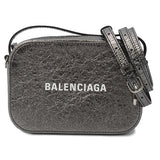 balenciaga Camera Bag XS 2WAY Calf Metallic Gray 608653