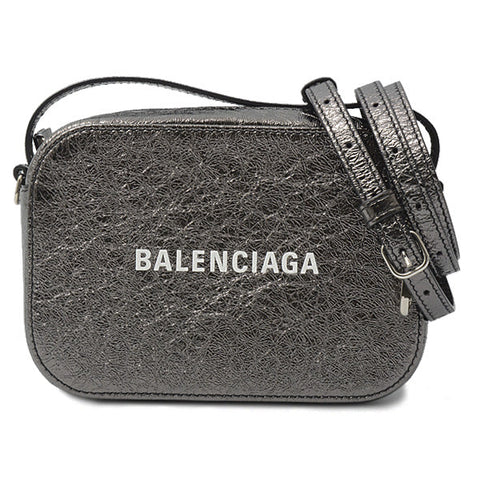 balenciaga Camera Bag XS 2WAY Calf Metallic Gray 608653