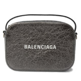 balenciaga Camera Bag XS 2WAY Calf Metallic Gray 608653