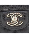 A01112 Caviar Classic Medium M Size Flap Chain Shoulder Bag Chanel