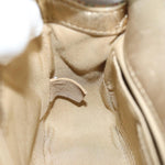 Chanel Matelasse Chain Shoulder Bag Coated Canvas Gold CC Auth 73654A