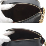 Chanel Matelasse Chain Shoulder Bag Black Bordeaux