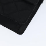 Chanel Matelasse Chain Shoulder Bag Satin Paris limited Black CC Auth 74757A