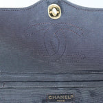 Chanel Matelasse Chain Shoulder Bag Satin Paris limited Black CC Auth 74757A