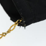 Chanel Matelasse Chain Shoulder Bag Satin Paris limited Black CC Auth 74757A