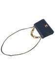 AS2639 Triple Pearl Chain Turnlock Flap Shoulder Bag Department Store Invoice 33802 Chanel