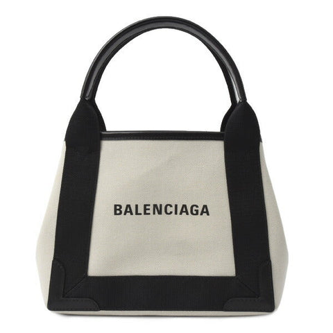 balenciaga Canvas Navy Cabas XS Handbag