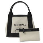 balenciaga Canvas Navy Cabas XS Handbag