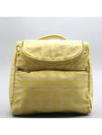 A15958 Yellow color fabric new travel backpack and crossbag Chanel