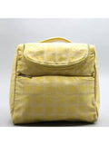 A15958 Yellow color fabric new travel backpack and crossbag Chanel