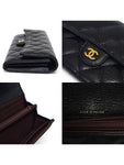 AP0241 Caviar Skin Gold Logo Classic Flap Long Wallet Chanel