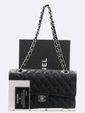 A01112 Caviar Classic Medium M Size Flap Chain Shoulder Bag Chanel