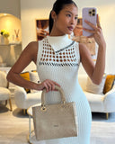 *FIRE PRICE* Christian Dior Medium Lady D-Lite Bag in Beige Cannage Canvas with Champagne Gold Hardware RRP ¬£4,300