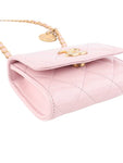 AP2848 Shiny Calfs Coin Medal Pendant Mini Chain Cross Bag 33902 Chanel