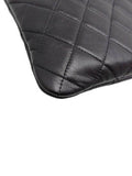 AP3749 Crystal Star Logo Black Lambskin Small Pouch Bag Chanel