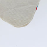 Chanel Matelasse Clutch Bag Canvas Ivory CC Auth 82075