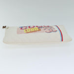 Chanel Matelasse Clutch Bag Canvas Ivory CC Auth 82075