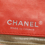 Chanel Matelasse Chain mini Hand Bag Lamb Skin Orange CC Auth 82245A