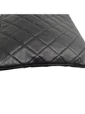 AP3749 Crystal Star Logo Black Lambskin Small Pouch Bag Chanel
