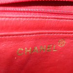 Chanel Matelasse Chain Shoulder Bag Nylon Orange CC Auth 84479