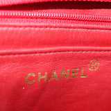 Chanel Matelasse Chain Shoulder Bag Nylon Orange CC Auth 84479