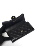 AP0241 Caviar Skin Gold Logo Classic Flap Long Wallet Chanel