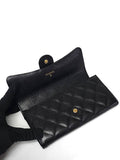 AP0241 Caviar Skin Gold Logo Classic Flap Long Wallet Chanel
