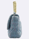 AS1161 Tweed Nineteen 19 Large Flap Shoulder Bag Chanel