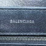 balenciaga Everyday Tote XXS Hand Bag Leather 2way Silver Silver Auth 87205