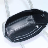 balenciaga Everyday Tote XXS Hand Bag Leather 2way Silver Silver Auth 87205