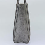 balenciaga Everyday Tote XXS Hand Bag Leather 2way Silver Silver Auth 87205