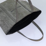 balenciaga Everyday Tote XXS Hand Bag Leather 2way Silver Silver Auth 87205