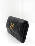 19 flap medium wallet lambskin black gold plated 30th unit AP0953 Chanel
