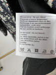 *HOT* Chanel 18C Navy Tweed Jacket with White Floral Embroideries and Crystal Bronze Buttons FR 42 (UK 14) RRP ¬£4800
