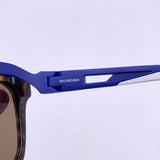 balenciaga Brown Triples Squared Sunglasses Bb0025Sa 55/19 135Mm