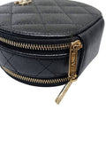AP2502 Black Caviar Top Handle Tambourine Gold Chain Cross Bag Chanel
