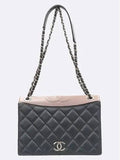 A93012 Brown Black Color Ballet Flap Vintage Silver CC Chain Shoulder Bag Chanel