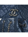 A94485 Navy Vintage Silver Gabriel Small Chain Backpack Chanel