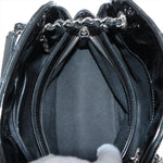 Chanel Mademoiselle Patent Leather Chain Shoulder Bag Black Silver G  14th