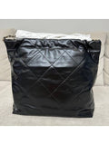 22bag medium black chain bag Chanel