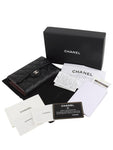 AP0232 Classic caviar silver CC logo medium wallet department store invoice 33714K Chanel
