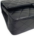 A01112 Black Lambskin Gold Classic Medium Chain Shoulder Bag Chanel