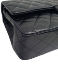 A01112 Black Lambskin Gold Classic Medium Chain Shoulder Bag Chanel