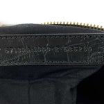 balenciaga - XS Shoulder Bag Crocodile Embossed Black Studded Shoulder Bag NEW