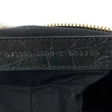 balenciaga - XS Shoulder Bag Crocodile Embossed Black Studded Shoulder Bag NEW