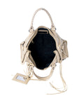 balenciaga Agneau Classic Hardware City Bag Beige