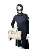 balenciaga Agneau Classic Hardware City Bag Beige