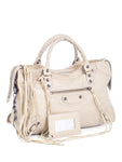 balenciaga Agneau Classic Hardware City Bag Beige